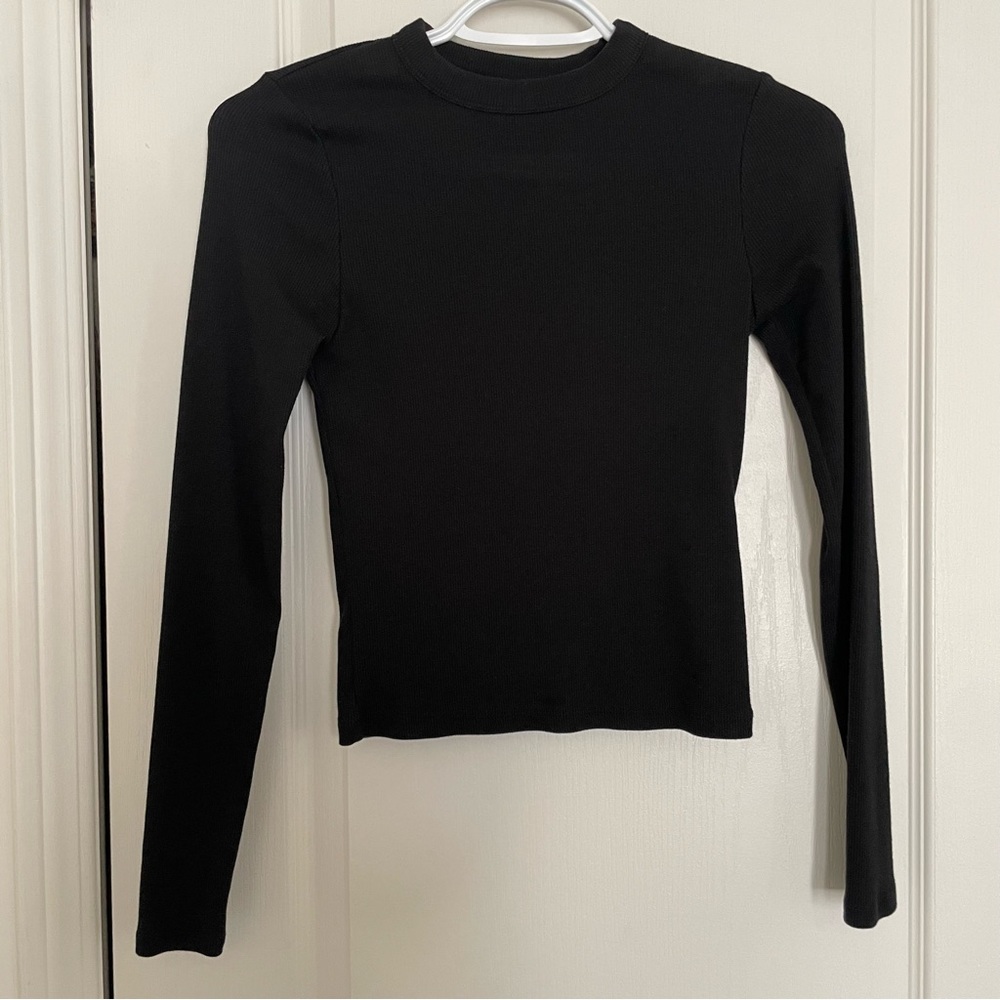 Abercrombie Long-Sleeve Ribbed Crew Top size XS